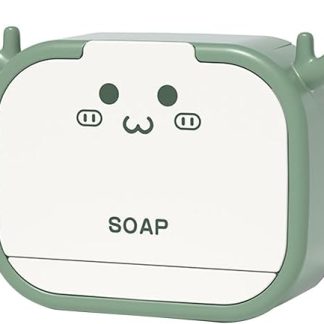 Creative Deer White Soap with Wall Hook, Draining Water, Lightweight, Made of ABS Capacity, Without Tools