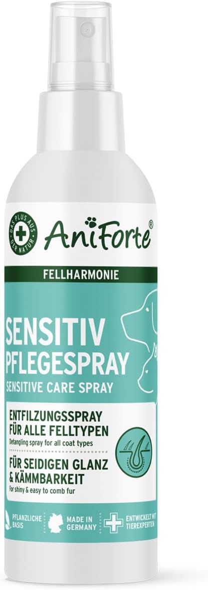 AniForte Fellharmonie Grooming Spray for Dogs and Cats, 200 ml, Gentle Care for Coat and Skin, Fur Spray for Shiny Coat, Detangling Spray, Grooming Help