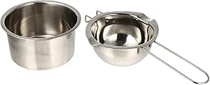 FIXOSHEE Handmade Melting Pot for Soap Base, DIY with Wide Rim and Long Handle, Heat-resistant Melting Container for Easy Soap Making and Wax Processing