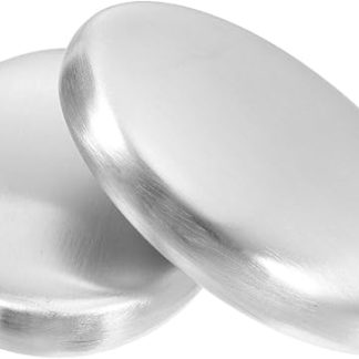 IMIKEYA 2 x Deodorising Soap Odour Absorbing Soap Made of Stainless Steel Home Supplies Soaps Stainless Steel Soap for Home Odour Removing Soaps Stainless Steel Silver