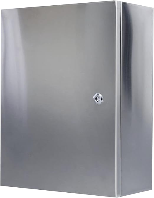 Stainless Steel Electrical Junction Box, Wall Mounted, Waterproof and Dustproof, Metal Box, Meter Box, Control Cabinet with Safety Locks and Mounting Plates (Size : 600*500*25