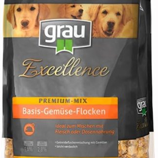 GRAU – The Original – Grain Flakes Mix with Vegetables for Dogs – Exc SDC Premium Mix Base, Pack of 1 (1 x 10 kg), Supplementary Feed for Dogs