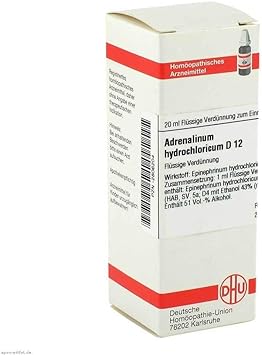 DHU Adrenalinum Hydrochloricum D12 Dilution, 20 ml Solution