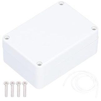LANTRO JS - Waterproof junction box, IP65 ABS housing for electrical projects, cable housing for indoor and outdoor use for universal electrical DIY projects (200 x 120 x 75 mm)
