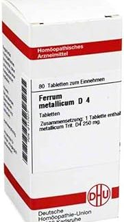 DHU Ferrum Metallicum D4 Tablets, Pack of 80 Tablets