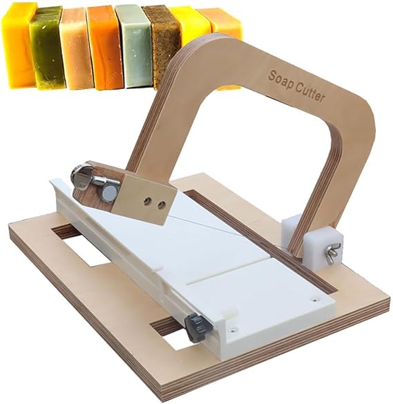 Handmade Soap Cutter, Adjustable Rectangular Soap Cutter Set, Wooden Single Wire Cutter, DIY Cutting Tool for Soap Pieces, Cheese and Butter