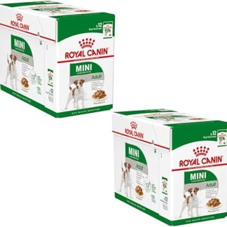 Royal Canin Mini Adult | Double Pack | 2 x 12 x 85 g | Wet Food for Adult Small Dogs | with EPA & DHA