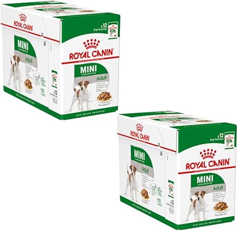 Royal Canin Mini Adult | Double Pack | 2 x 12 x 85 g | Wet Food for Adult Small Dogs | with EPA & DHA