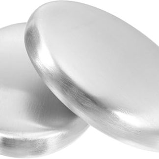 ABOOFAN Pack of 2 Stainless Steel Soap Odour Removing Metal Soap for Household Against Onion and Garlic Odours Durable and Portable Easy to Use Rustproof