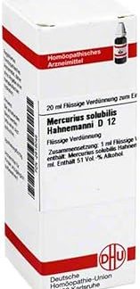 MERCURIUS SOLUBILIS Hahnemanni D 12 Dilution 20 ml