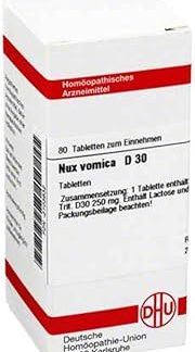 DHU Nux vomica D30 Tablets, Pack of 80 Tablets