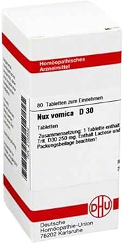 DHU Nux vomica D30 Tablets, Pack of 80 Tablets