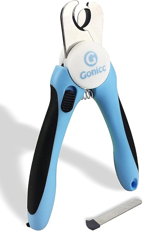 Gonicc Professional Claw Scissors for Dogs and Cats with Nail File - Stainless Steel Claw Pliers High Quality Claw Care Cutter for Pets Claw Care for Small Animals