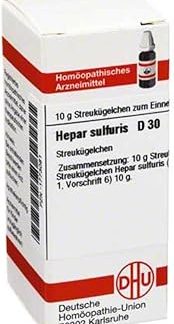 DHU Hepar sulfuris D30 Spreading Balls 10 g Globules