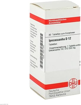 DHU Ipecacuanha D12 Tablets, Pack of 80 Tablets