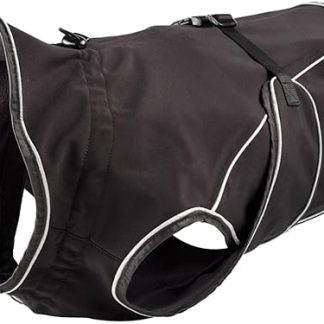 Hunter Uppsala Dog Coat Soft Shell Waterproof Windproof, 50, Black