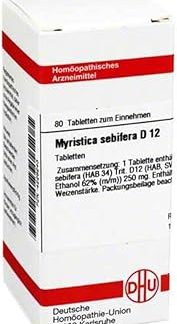 MYRISTICA SEBIFERA D 12 Tablets Pack of 80