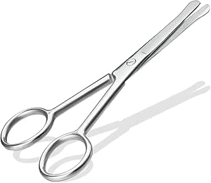 VSSHE Dog Hair Scissors, Fur Scissors, 10.5 cm Stainless Steel Fur Scissors, Paw Scissors, Rounded Scissors, Dog Paw Scissors for Dogs, Pet Scissors, Dog Hair Cutting for Perfect Grooming