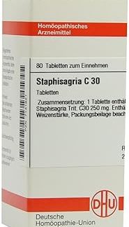 DHU Staphisagria C30 Tablets, Pack of 80 Tablets