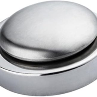 SHOWERORO 1 Set Round Soap Travel Case Odour-Absorbing Soap Holder Soap Dish INOXLM Kitchen Tool Odour Removal Soap Stainless Steel 304 Silver