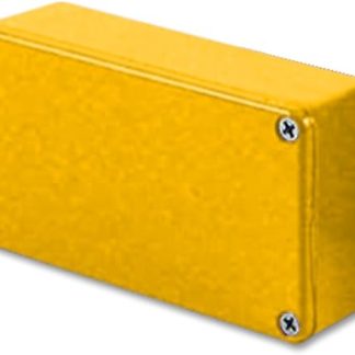 Box Yellow 31 x 60 x 112mm | Metal Casing / 19 Cabinet Shelves 1 Piece - 1590BYL