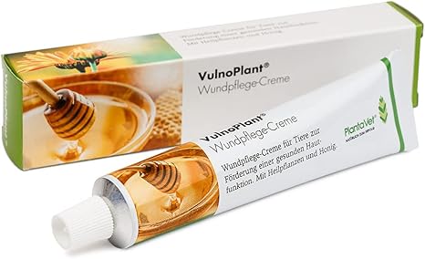 PlantaVet VulnoPlant Wound Care Cream | 10 g | Wound Care Cream for Animals | Can Help Promote Healthy Skin Function | With Chamomile, Calendula, Witch Hazel and Honey