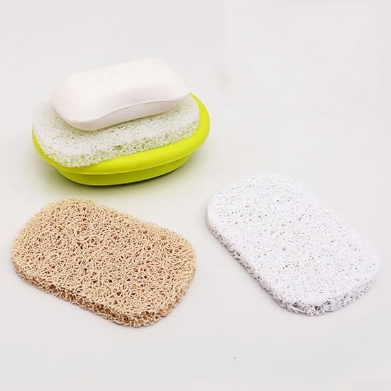 Non-Slip Soap Pad Holder, Perfect for Kitchen and Bathroom, Soap Organization (Navajo White)