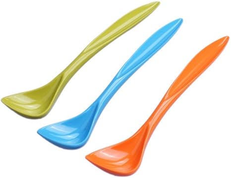 PetBonus Pack of 3 Pet Food Spoons, Pet Food Can Spoon, Long Handle, Special Curved Design for Dogs, Cats, Pet Food, Can Spoon