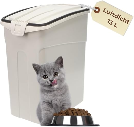 GarPet Airtight Feeding Bin with Lid Dog Cat Dog Food Storage Dry Food Box Dog Food Box 13 L