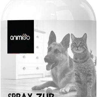 animigo Anti-Itching Spray – 250 ml Grooming – For Dogs & Cats – With Aloe Vera, Tea Tree Oil, Clove Oil, Glycerine, Castor Oil, Hexanediol – For All Ages – Dog Spray Against Itching