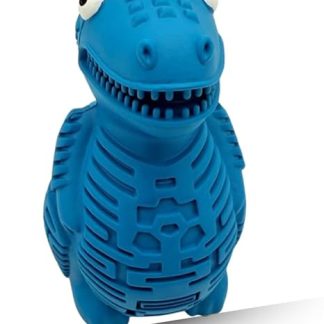 Generisch Dog Toy Rubber Dino - Durable Chew Toy for Dogs, Dental Care & Treat Toy, for Small, Medium & Large Dogs
