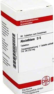DHU Absinthium D6 Tablets, Pack of 80 Tablets