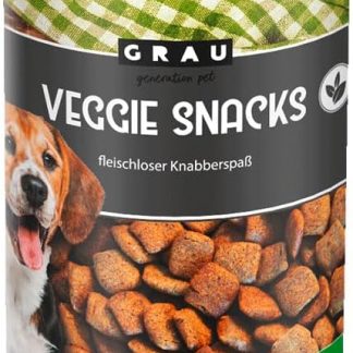 GRAY Veggie Snacks | 400 g | Supplementary Food for Dogs | No Artificial Additives | Suitable for Dogs with Intolerances to Animal Protein | Meatless