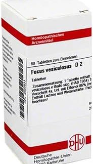 DHU Fucus Vesiculosus D2 Tablets, Pack of 80 Tablets
