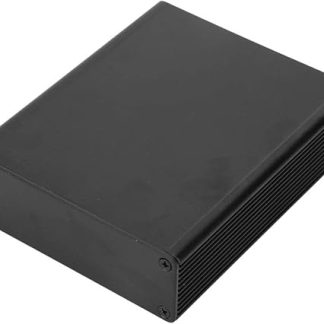 LANTRO JS - Electronic project housing made of aluminium, 1.1 x 3.2 x 3.9 inches, black, electronic project housing, split type board instrument DIY housing