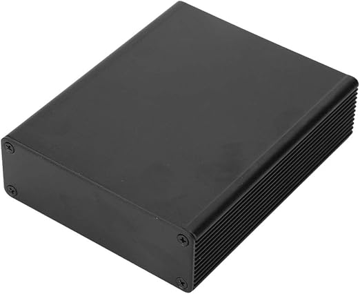 LANTRO JS - Electronic project housing made of aluminium, 1.1 x 3.2 x 3.9 inches, black, electronic project housing, split type board instrument DIY housing