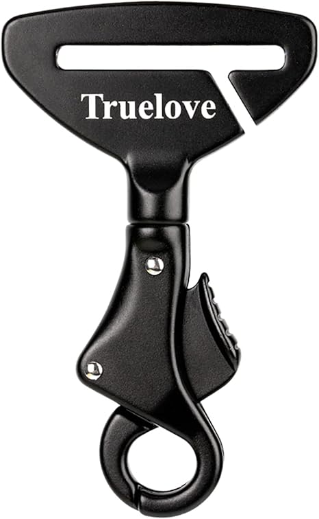 TRUE LOVE Vehicle Seat Belt Safety Buckle Lock Fit Pet Harness Dog Car Travel Portable Lightweight