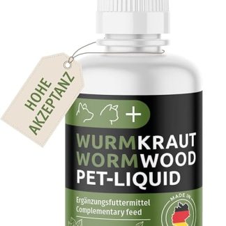 GreenPet 100% Natural Worm Pet-Liquid Drops Liquid 50 ml - for Dogs, Cats, Poultry, Birds, Rabbits and Pets, Before and during Worm Infestations