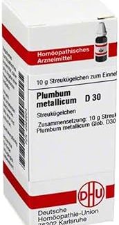 PLUMBUM METALLICUM D 30 Globules 10 g