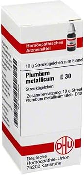 PLUMBUM METALLICUM D 30 Globules 10 g