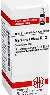 Mercurius Vivus D 12 Globules 10 g