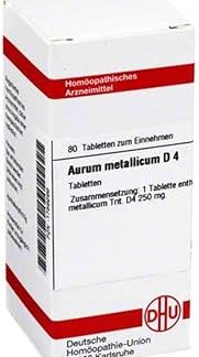 DHU Aurum Metallicum D4 Tablets, Pack of 80 Tablets
