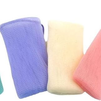 Pack of 4 Soap Foaming Mesh Bag Soap Holder Made of Mesh Foaming Nets for Face Cleansing Cotton Buds Coloured Soap Bag Foaming Drying Soap Bag Sports