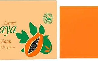 Papaya Soap for Face Body - Skin Whitening Papaya Soap for Dark Skin - Reduces Cleansing Same - With Kojic Acid Oils - For All Skin Types Skin Toner Spray (Orange, 3 x 6 x 9 cm)
