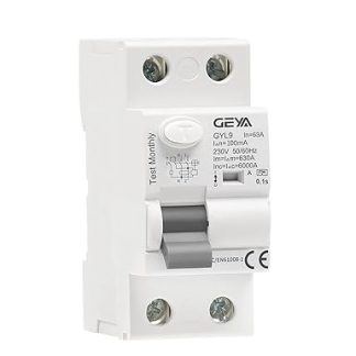 GEYA Electromagnetic Residual Current Device Type A ELCB RCD RCCB (2P-63A-100mA)