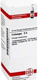 DHU Crataegus D6 Dilution, 20 ml Solution