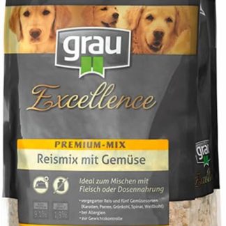 GRAU Exc SDC Premium Mix Rice Mix with Vegetables for Dogs - 1 Pack (1 x 10 kg) Supplementary Food for Dogs