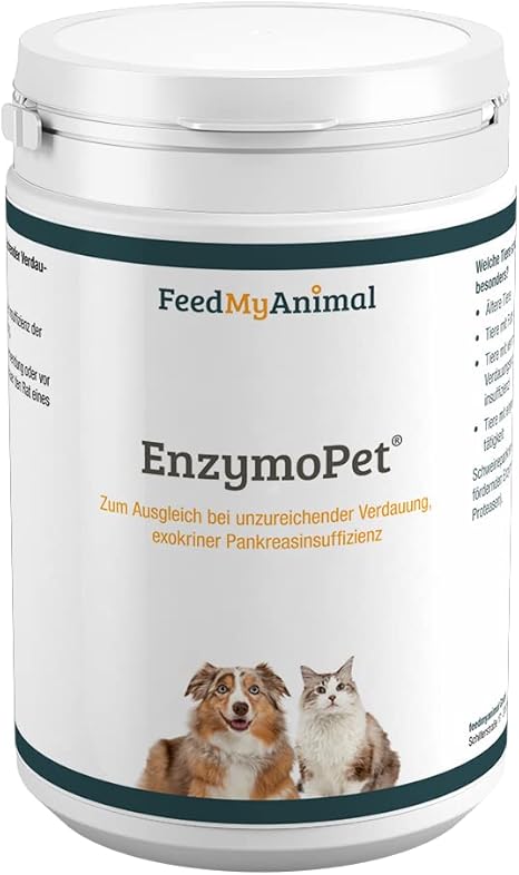 FeedMyAnimal EnzymoPet 500 g Supplementary Feed for Dogs and Cats for Nutritional Support of Digestive Function with Pancreatin