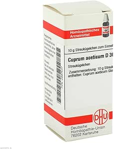 Cuprum Aceticum D 30 Globules