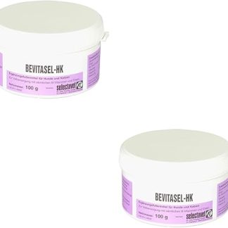 Selectavet Bevitasel HK for Dogs and Cats, Double Pack, 2 x 100 g, For Full Supply of All B Vitamins and Iron, Supplementary Feed in Powder Form